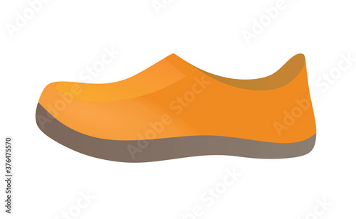 Orange sea shoe. vector illustration