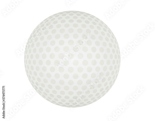 Golf ball isolated. vector illustration