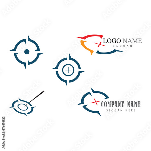 Set Target icon vector illustration design template
