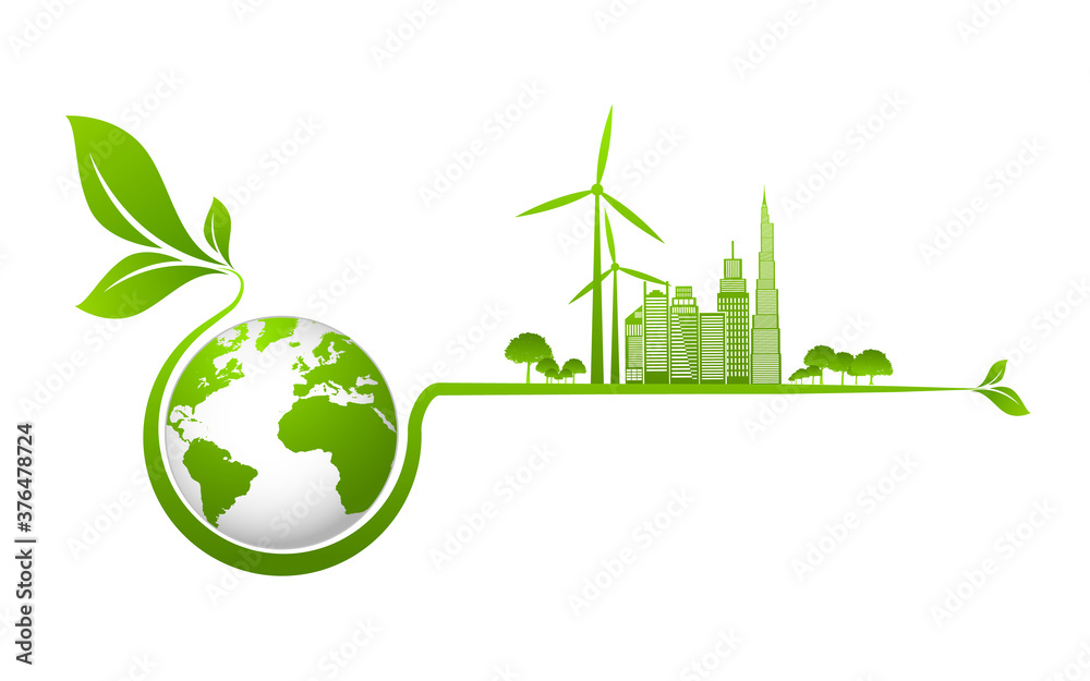 Ecology concept and Environmental ,Banner design elements for sustainable energy development, Vector illustration Ecology concept and Environmental ,Banner design elements for sustainable energy development, Vector illustration