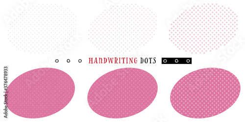 Handwriting ring dots