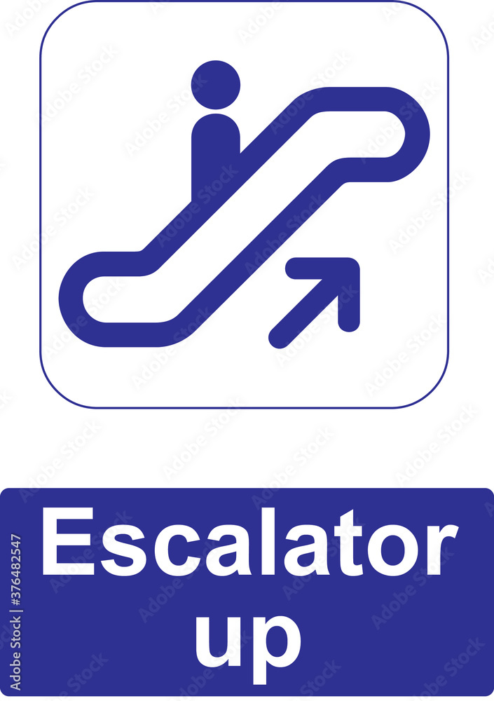 escalator public information sign and symbol escalator public information sign and symbol