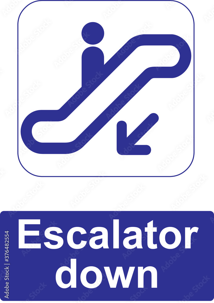 escalator public information sign and symbol escalator public information sign and symbol