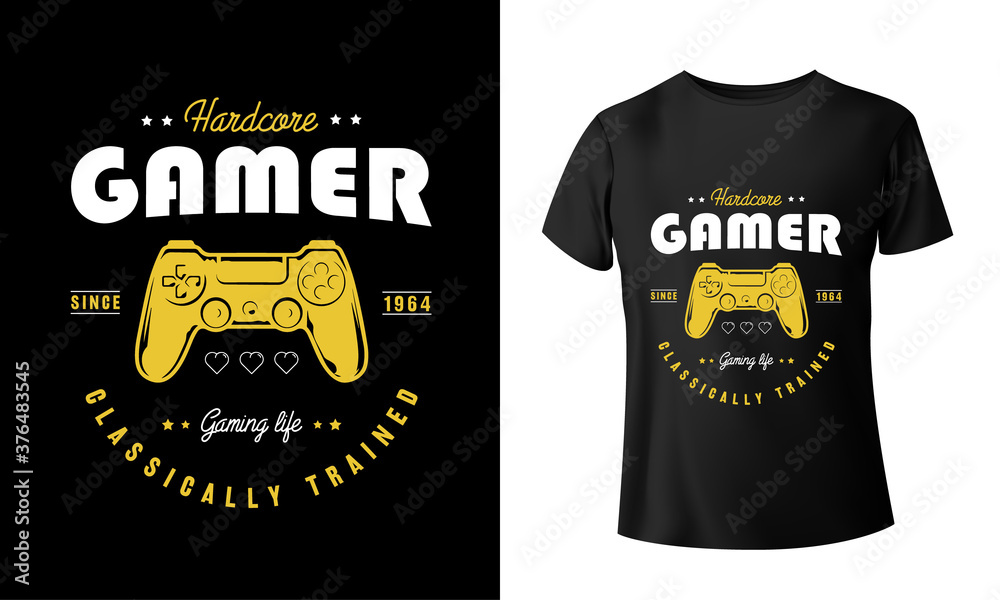 Exclusive gamer t shirt design