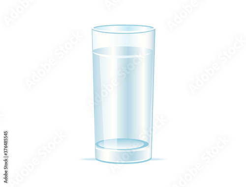 A blue glass filled with water