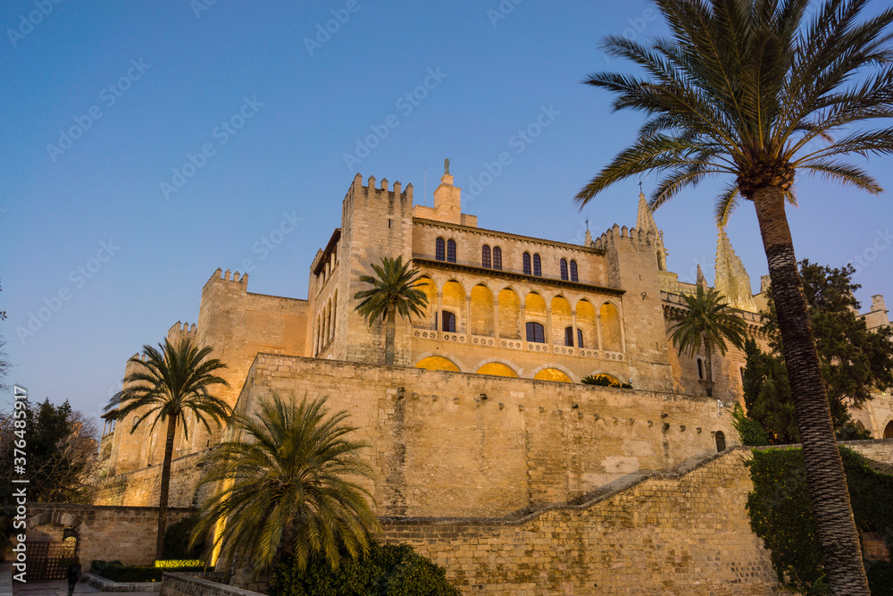 Palacio Real de La Almudaina, Palma, Mallorca, balearic islands, spain, europe