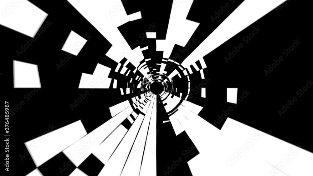 Wavy Space Seamless VJ Loop Motion Background Alpha Matte