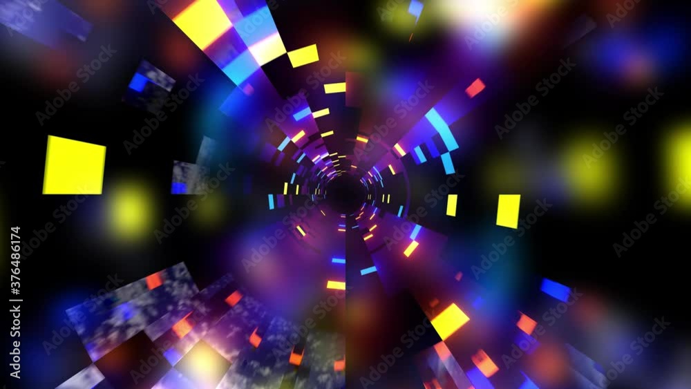 Glittering Interstellar Cool Endless Seamless VJ Loop Techno Motion Graphics