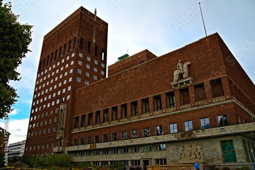 Oslo city hall, home of town administration for the municipality of Oslo. photo