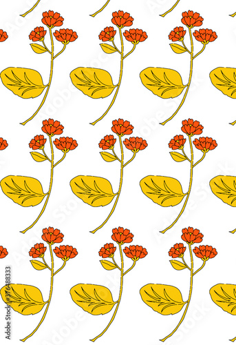 Flower geometric pattern. Seamless flowers background.