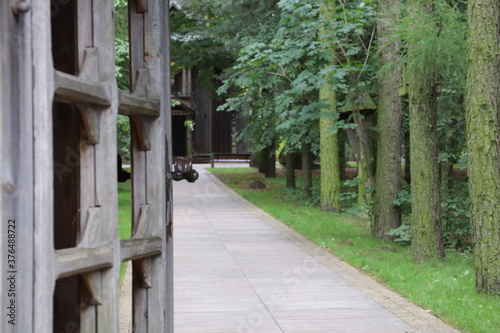 Park przy kościele w Bardzicach pw. św. Andrzeja Boboli  photo