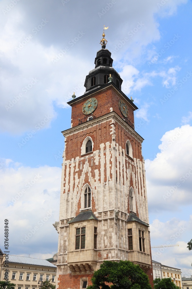 Krakow Old Town tower