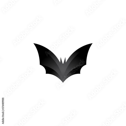 Bat image logo design illustration