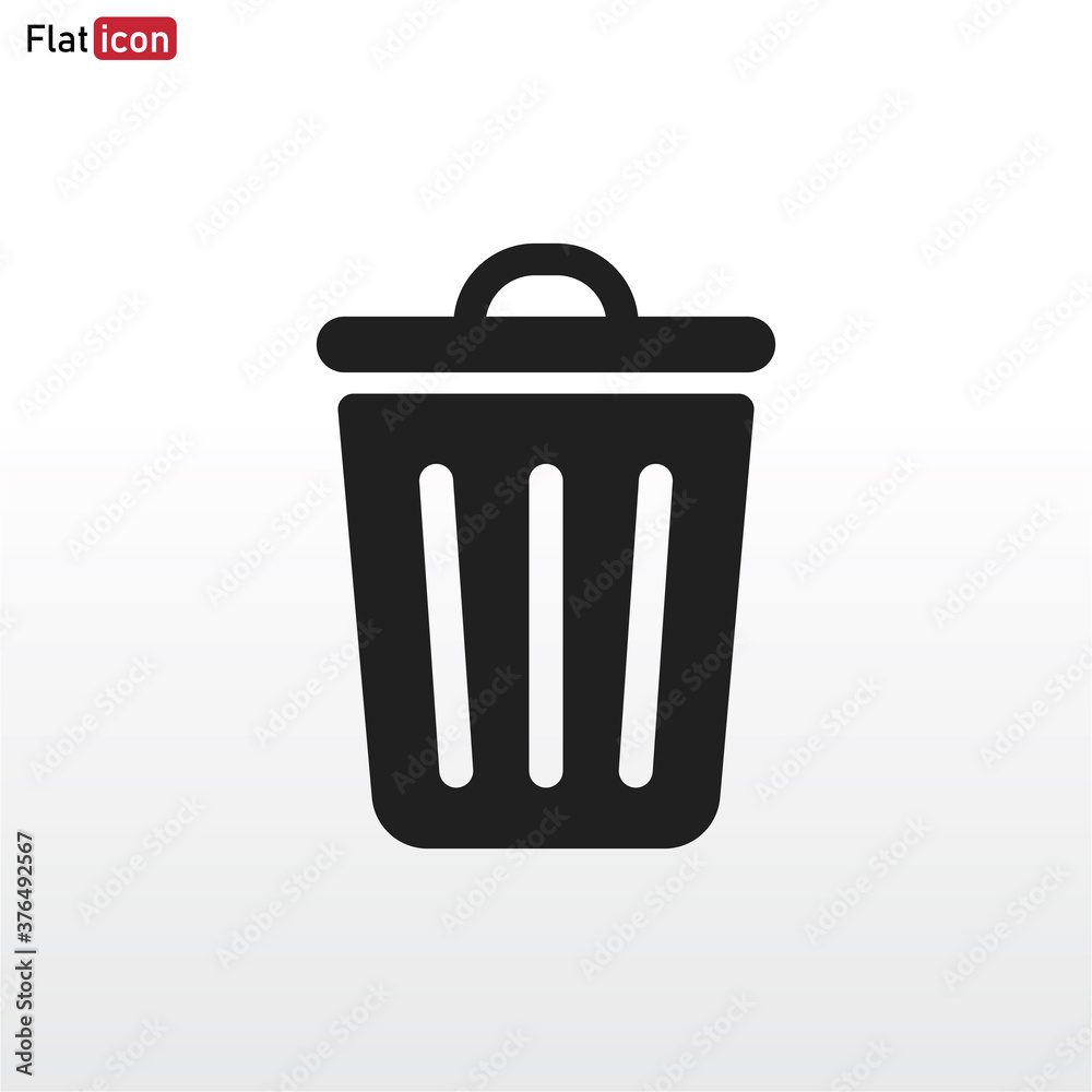 Trash can icon vector eps 10 Trash can icon vector eps 10
