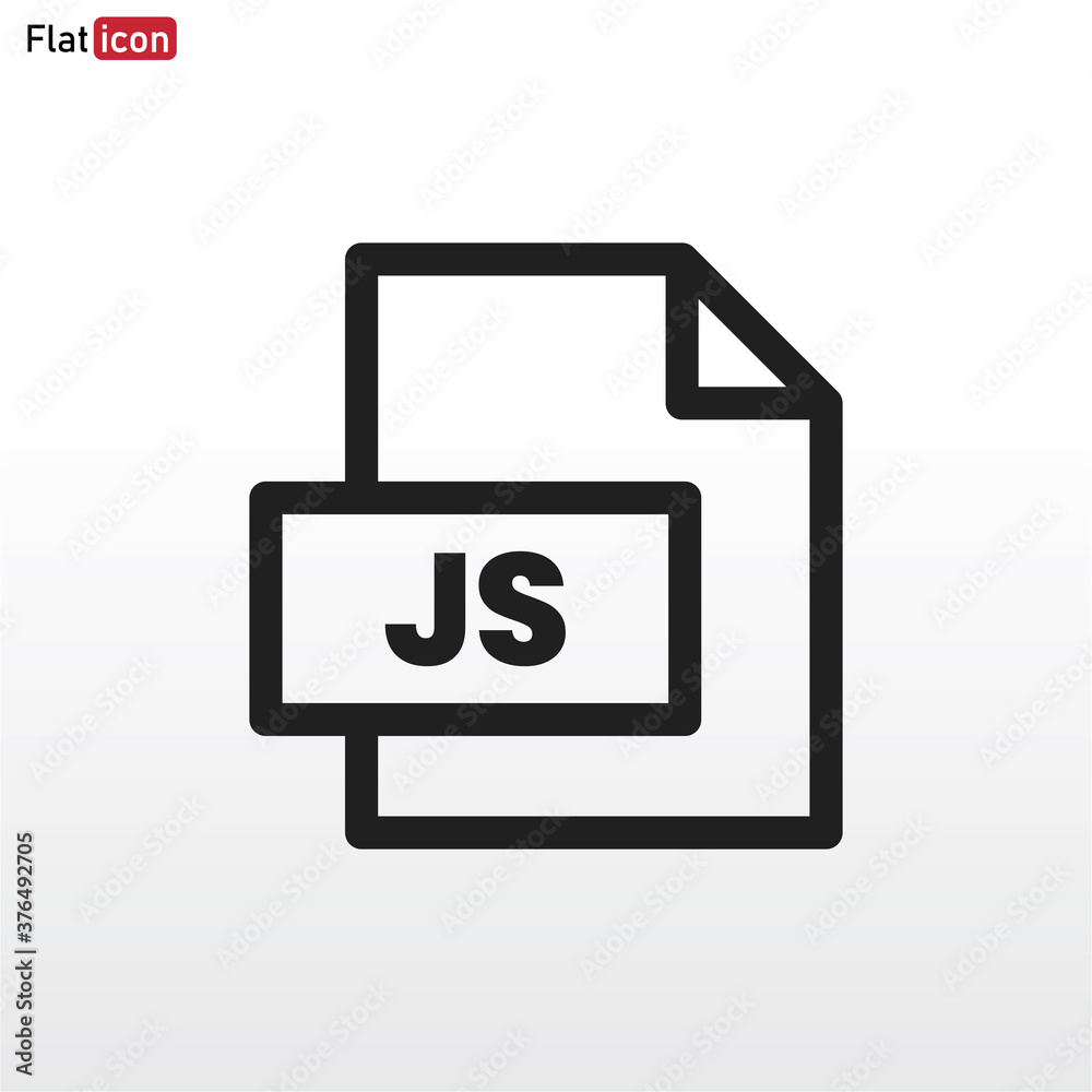 JS file icon vector . JavaScript sign JS file icon vector . JavaScript sign