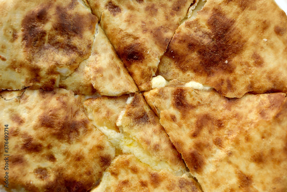 View of Megrelian Khachapuri View of Megrelian Khachapuri