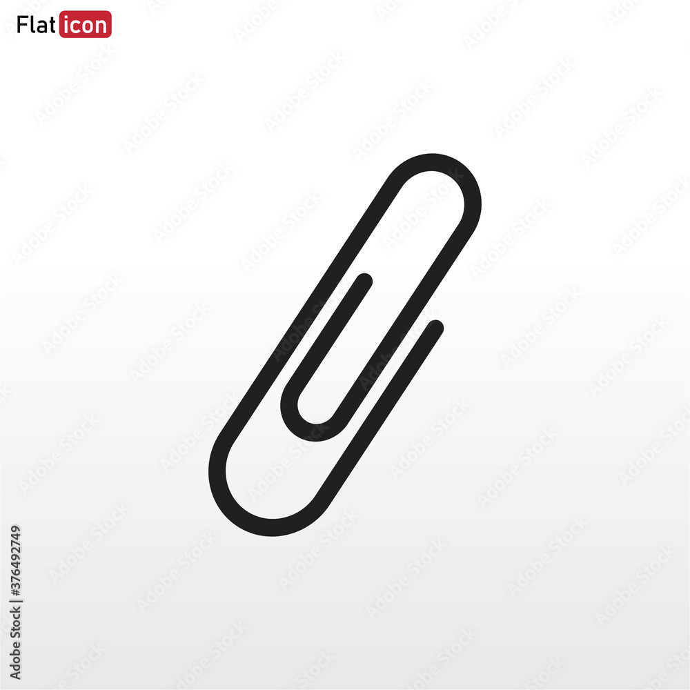 Paper Clip icon vector . Paperclip sign Paper Clip icon vector . Paperclip sign