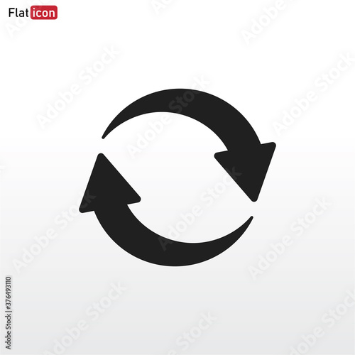 Reload icon vector . Refresh sign