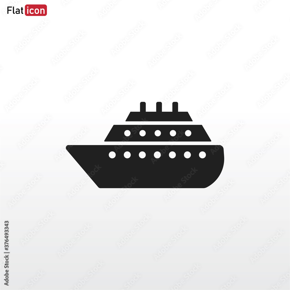 Obraz premium Ship icon vector . Shipping sign