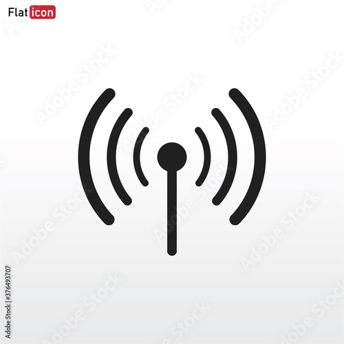 Signal icon vector . Wireless sign