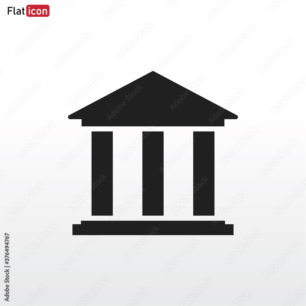 Bank Building icon . architecture sign Bank Building icon . architecture sign