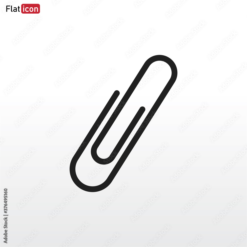 Paper clip icon vector eps 10 Paper clip icon vector eps 10
