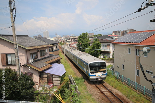 三島の伊豆箱根鉄道駿豆線の7000系電車
