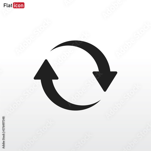 Update icon vector . Refresh sign . Reload