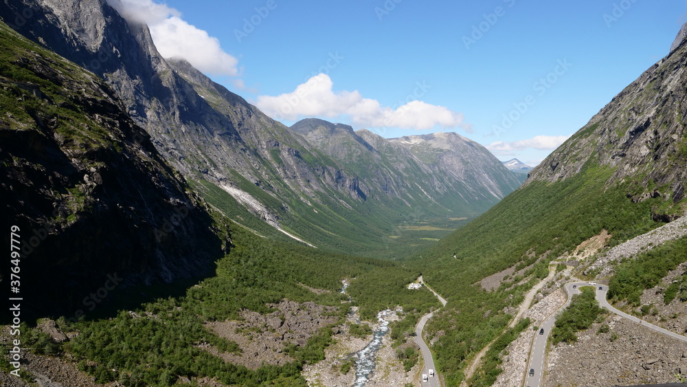 Das große Tal von Trollstigen  in Norwegen