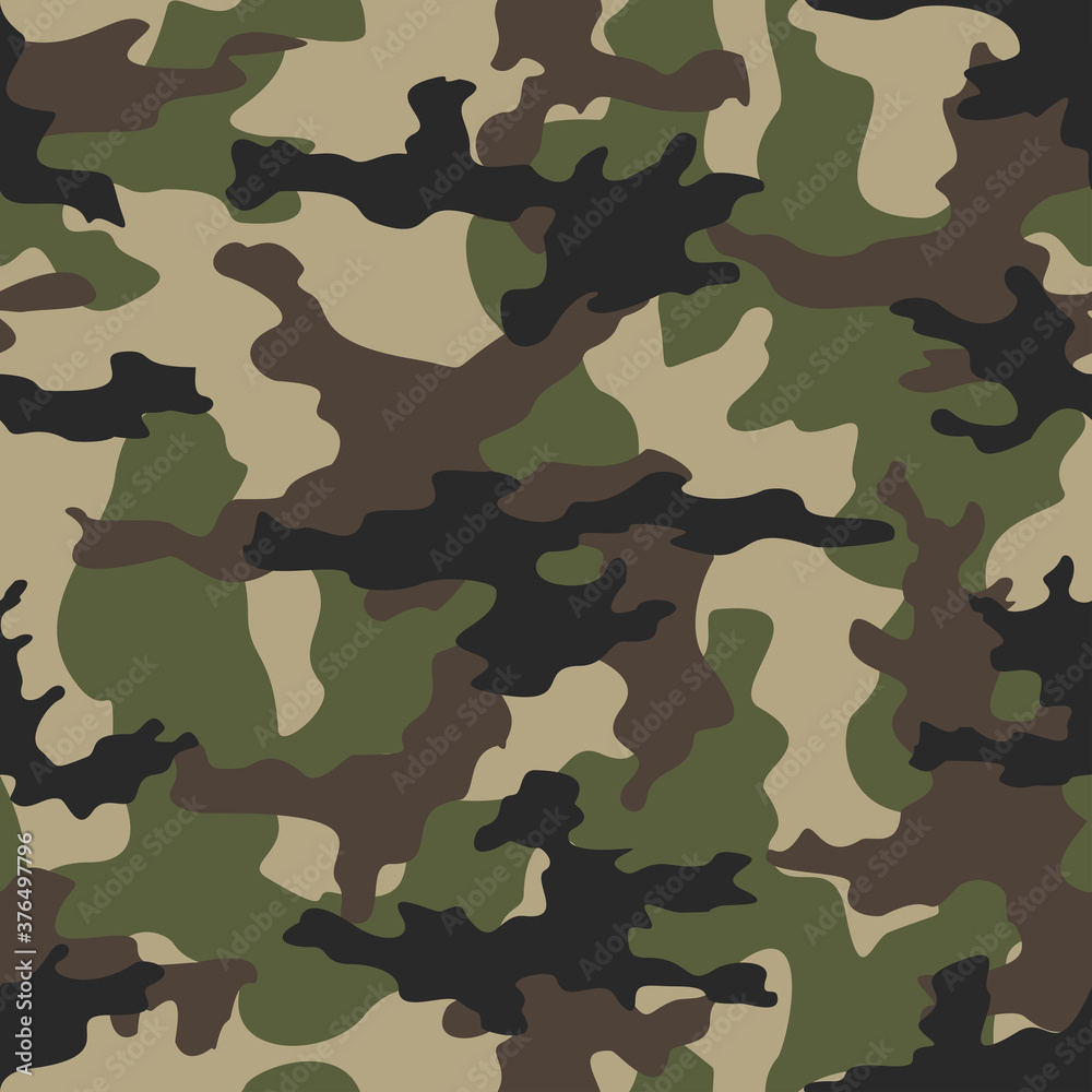 Fototapeta premium Camouflage military patterns branch graphics modern template on textiles
