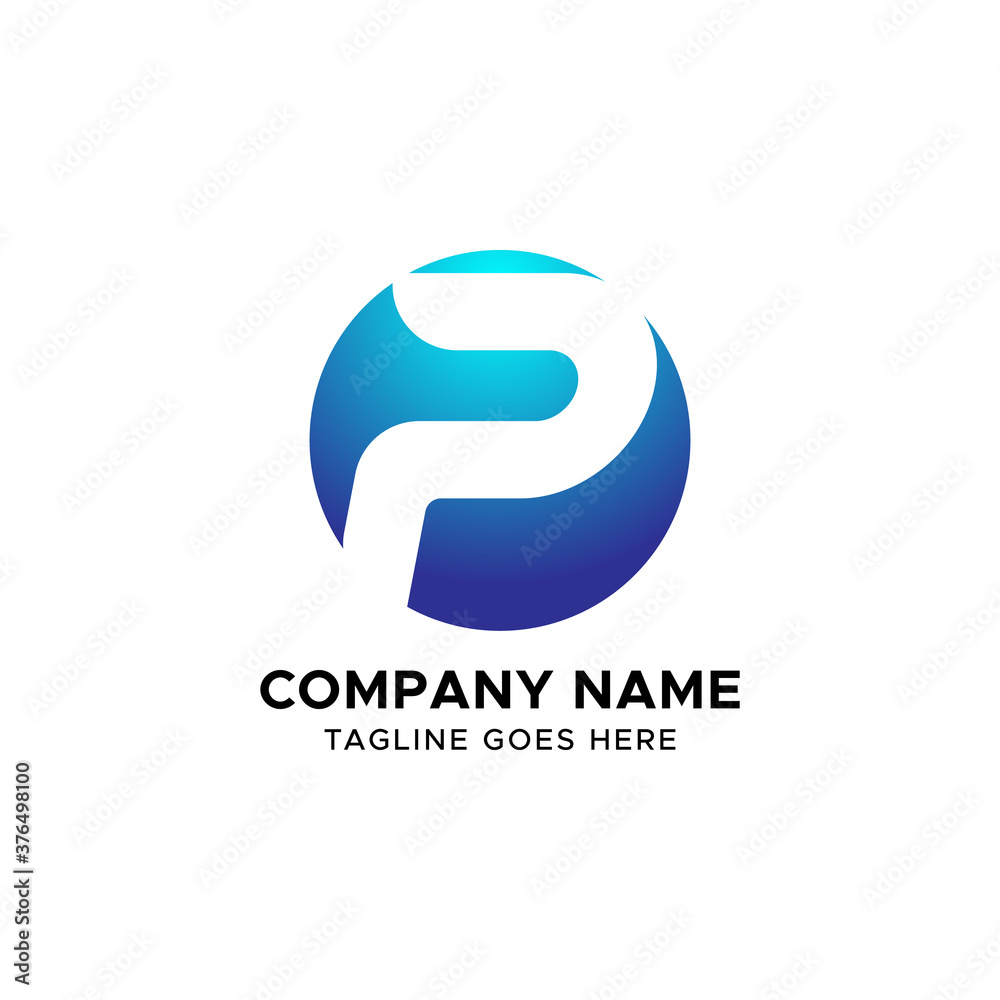 Initial P Letter Logo Vector Design Initial P Letter Logo Vector Design