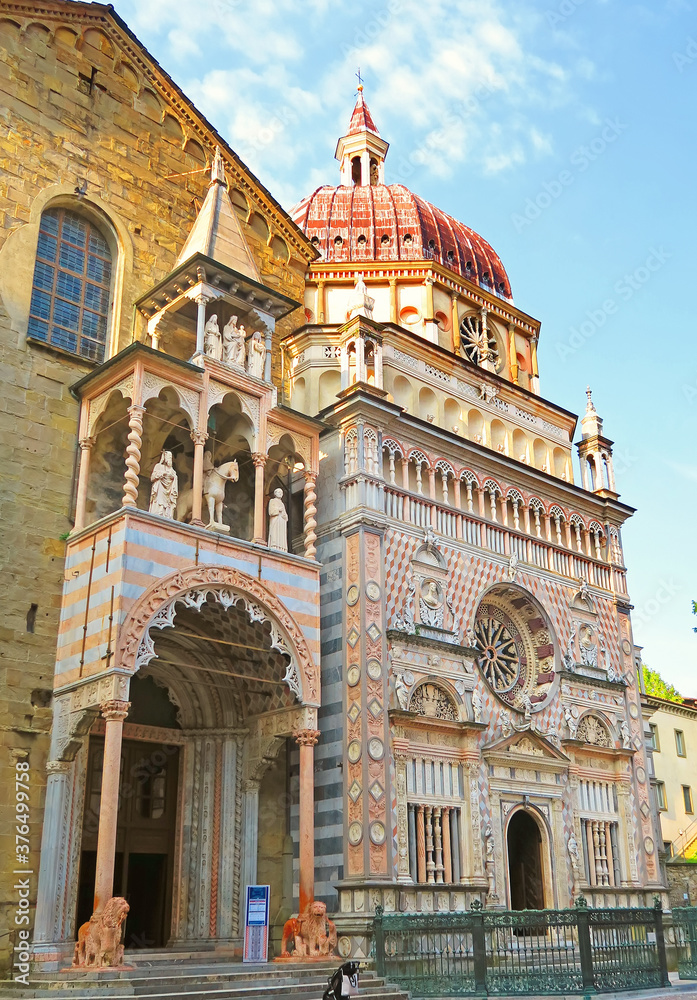 View of Cappella Colleoni,Bergamo,Italy