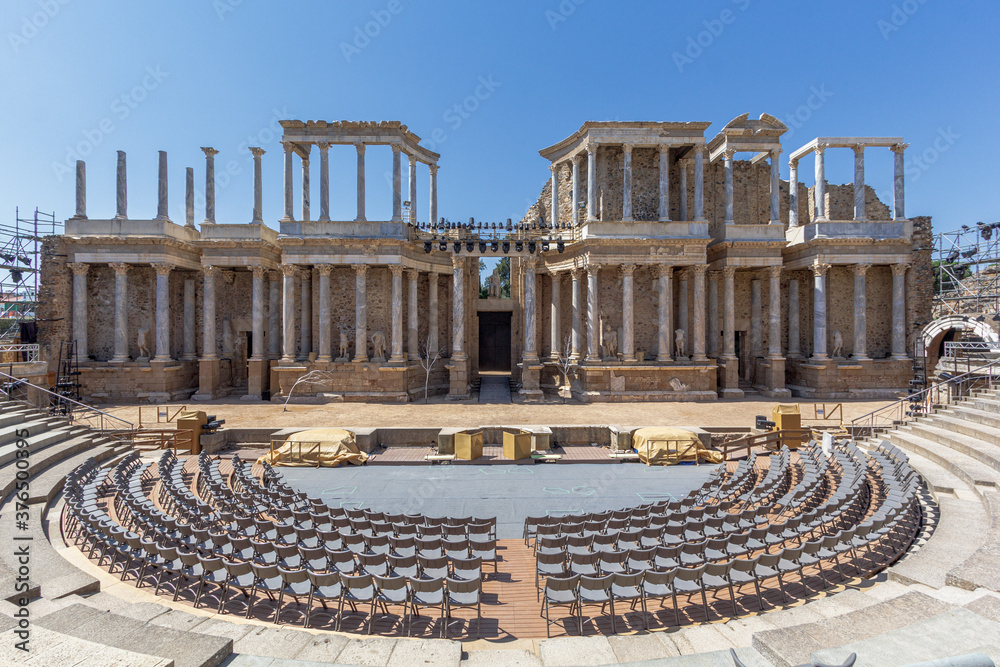 Fototapeta premium Historical ruins in Merida Spain
