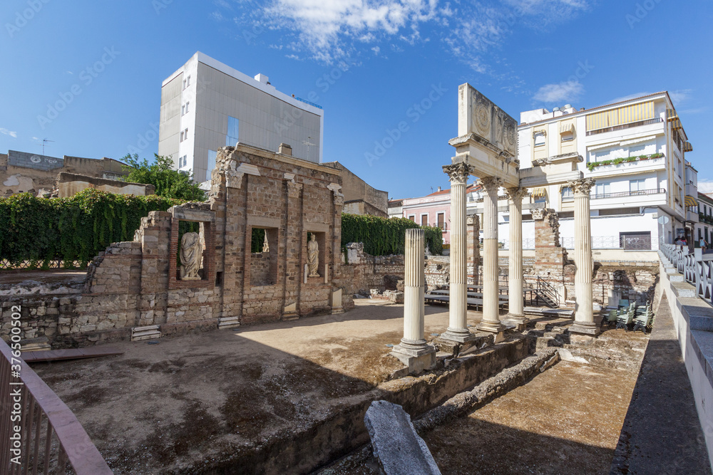 Historical ruins in Merida Spain