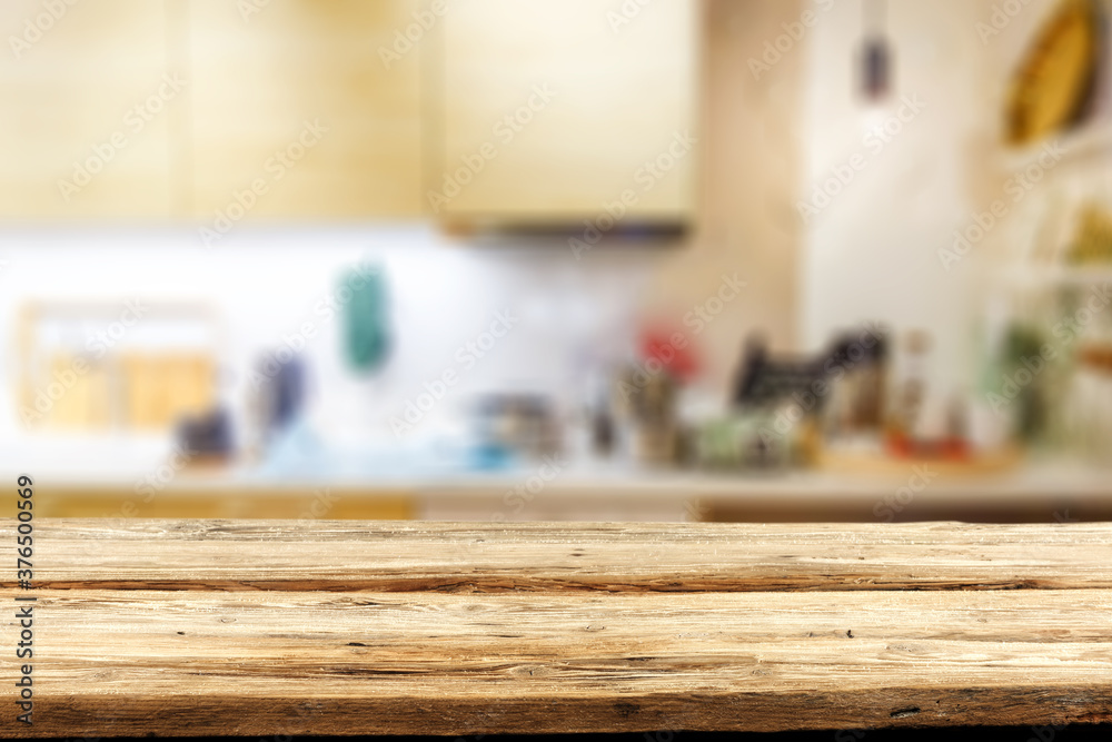 Table background of free space and home interior Table background of free space and home interior