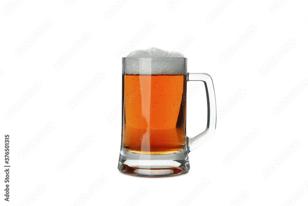 Glass of beer isolated on white background Glass of beer isolated on white background