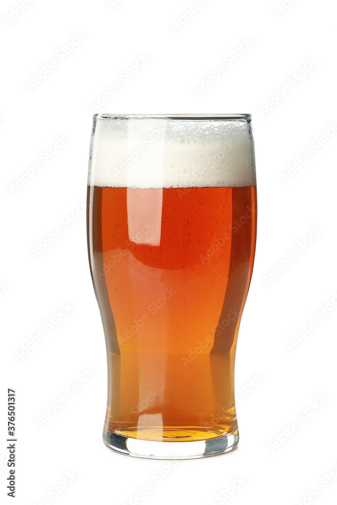 Glass of beer isolated on white background Glass of beer isolated on white background