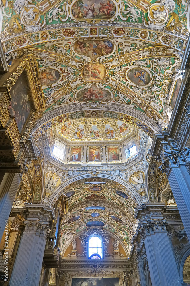 Interior of basilica Santa Maria Maggiore,Bergamo,Italy