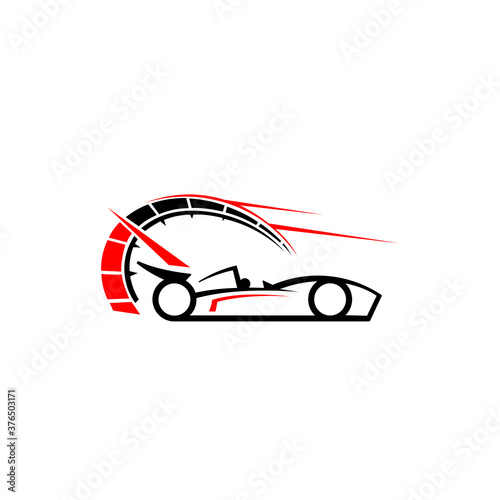 Car, formula, game, racing, speed Icon. Vector illustration on white background. photo