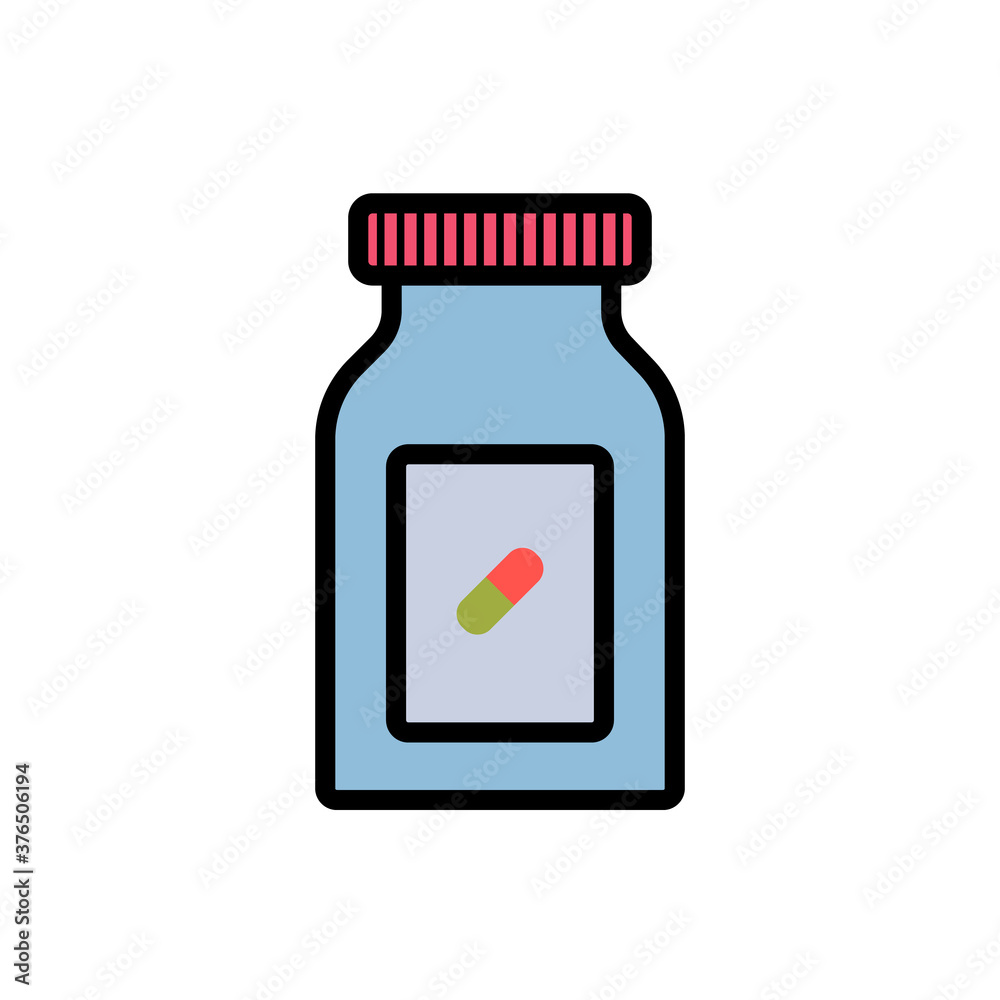 Tablet, drug, bottle vector icon Tablet, drug, bottle vector icon