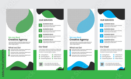 Business Corporate Creative DL Rack Card template design