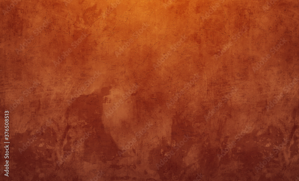 Grungy warm red textured concrete background