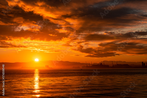 sunset over the sea © Fernando