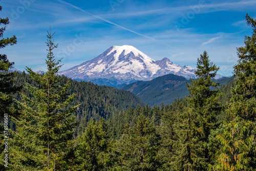 Mount Rainier National Park in the state of Washington in summer