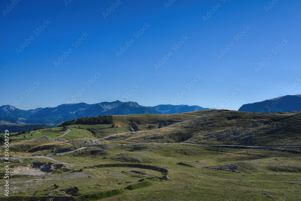 HDR outdoor landscape photography of rocky mountain