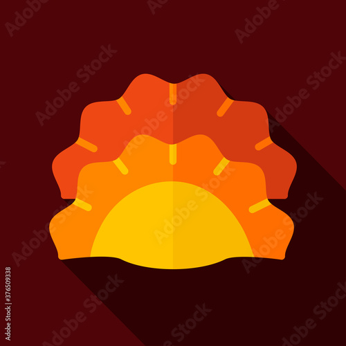 Two dumplings, potstickers or jiaozi vector icon