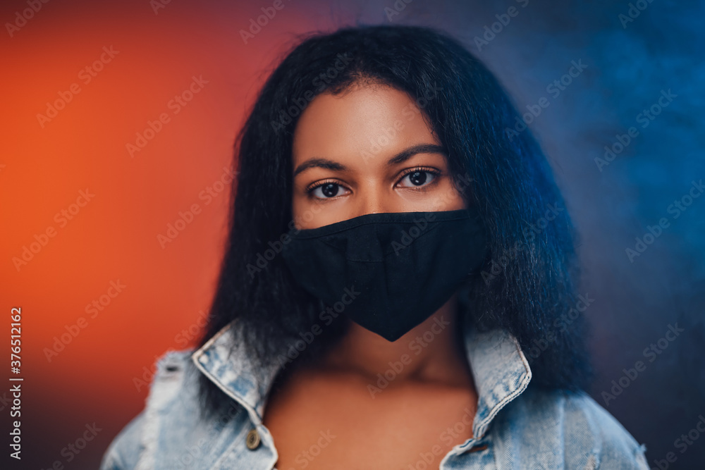 Personal hygiene and protection is important thing today and blackskinned girl which posing shows her preparation. Personal hygiene and protection is important thing today and blackskinned girl which posing shows her preparation.