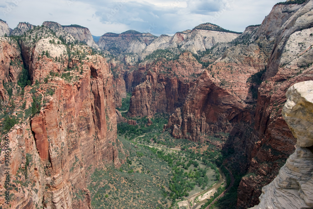 The view from Angels Landing in Zion National Park