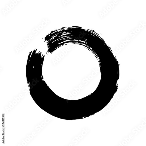 Black enso symbol vector