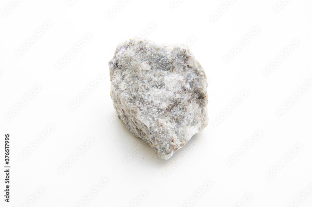 studio photo of white mica granite
